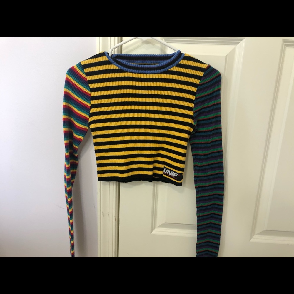 UNIF rainbow long sleeve top